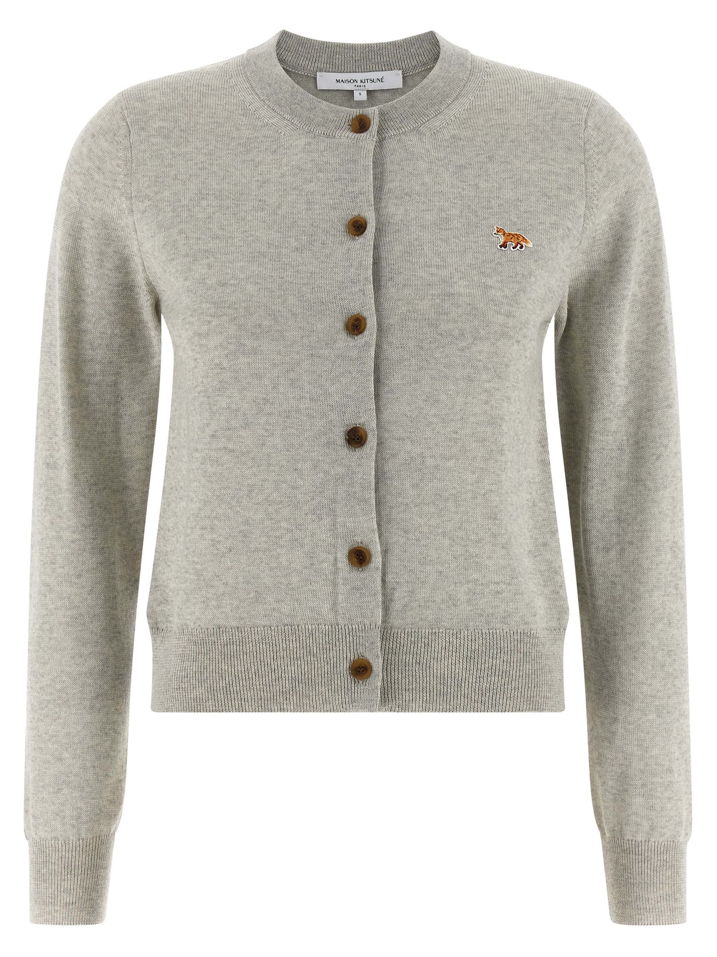 Gray Virgin Wool Cardigan