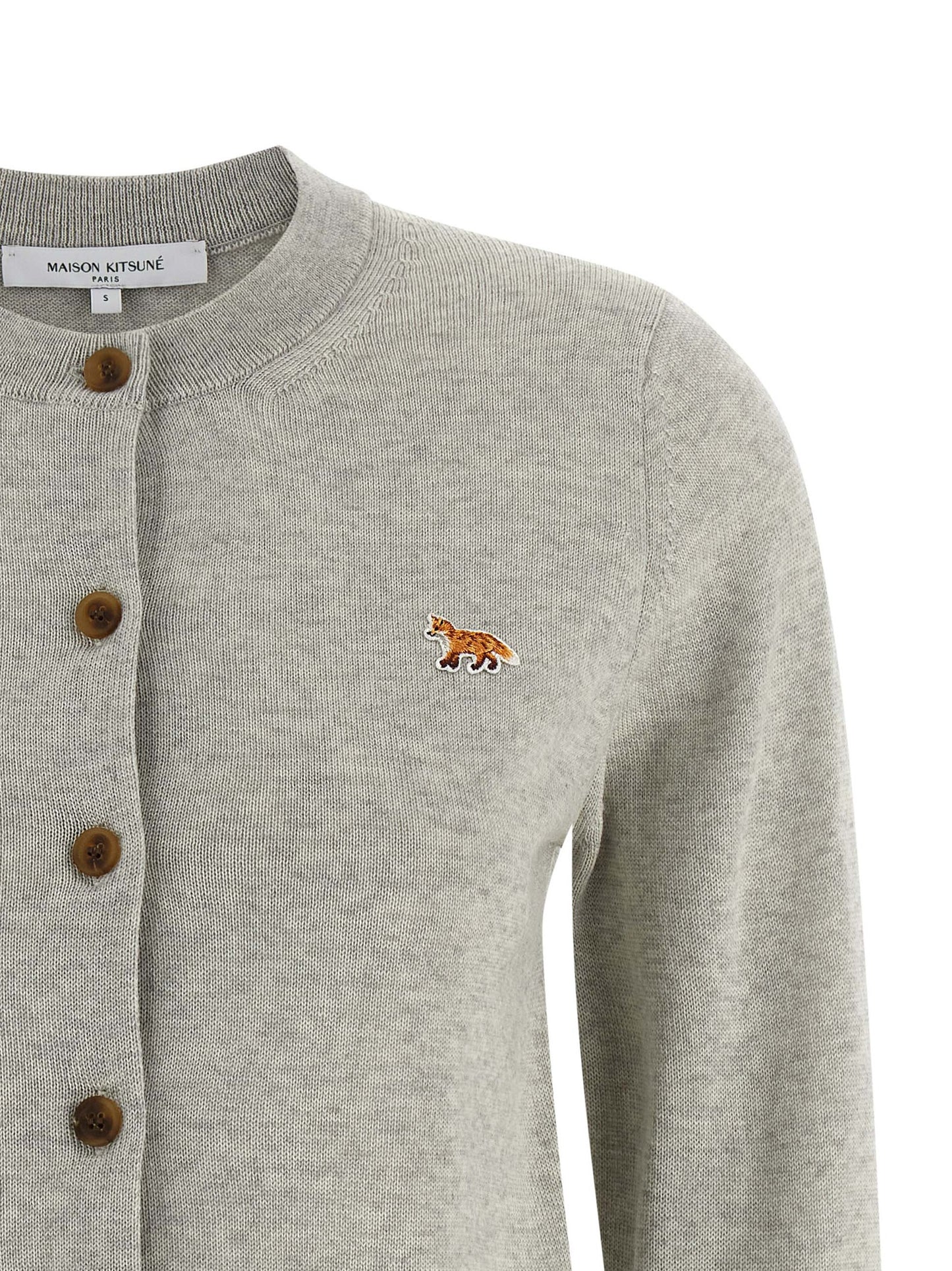Gray Virgin Wool Cardigan