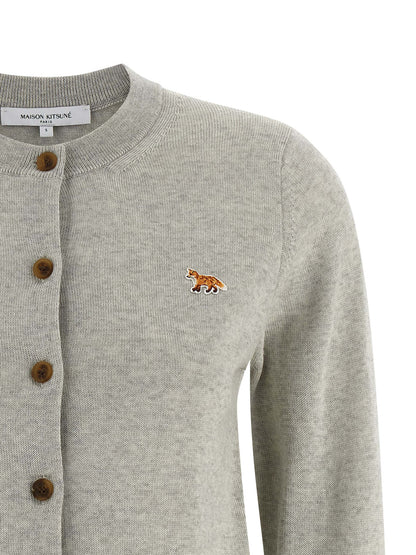 Gray Virgin Wool Cardigan