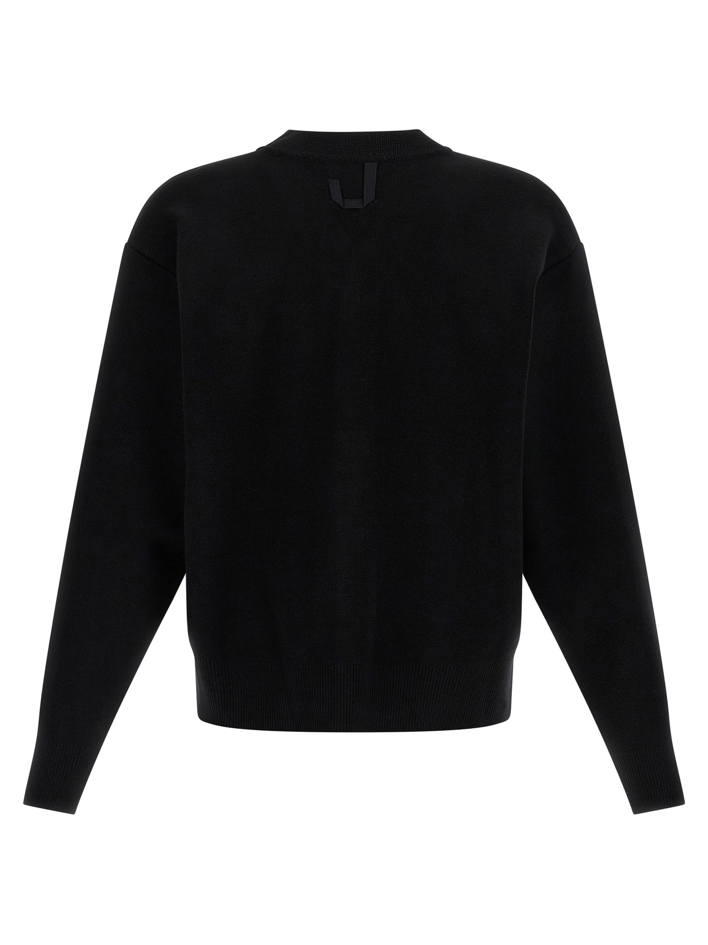 Black Merino Wool Cardigan