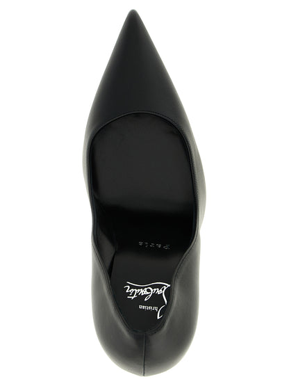 Black Lamb Leather High Heel Pumps