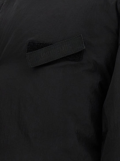 Black Polyamide Full-Length Jacket