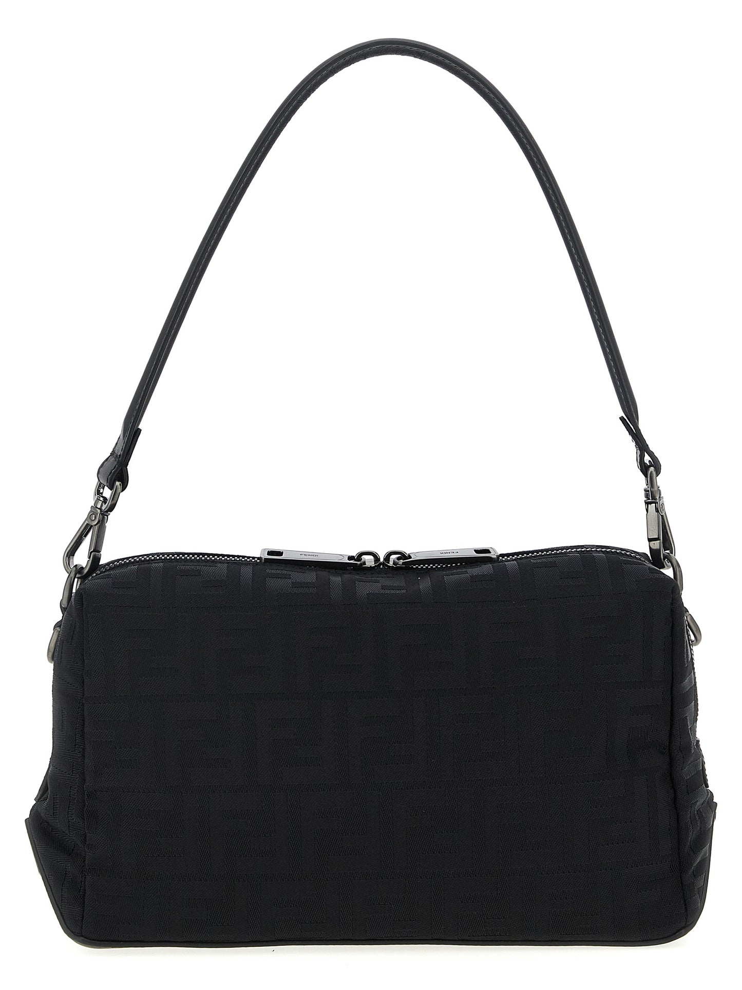 Black Polyamide Shoulder Bag