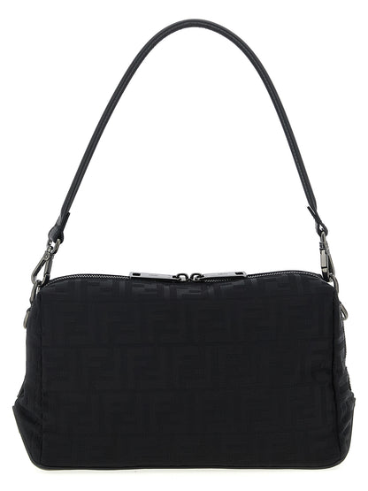 Black Polyamide Shoulder Bag