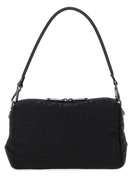 Black Polyamide Shoulder Bag