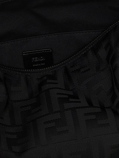 Black Polyamide Shoulder Bag