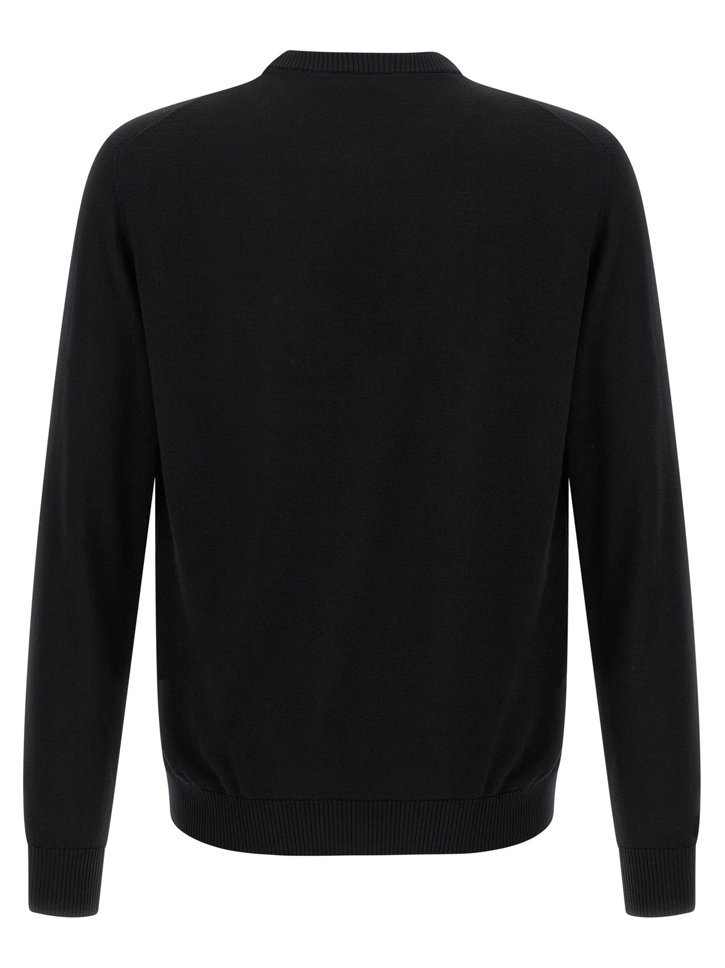 Black Virgin Wool Cardigan