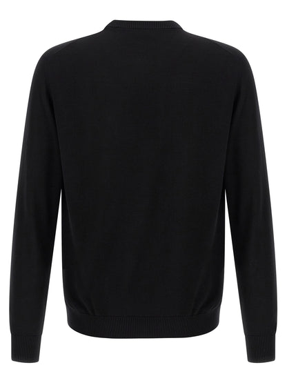 Black Virgin Wool Cardigan