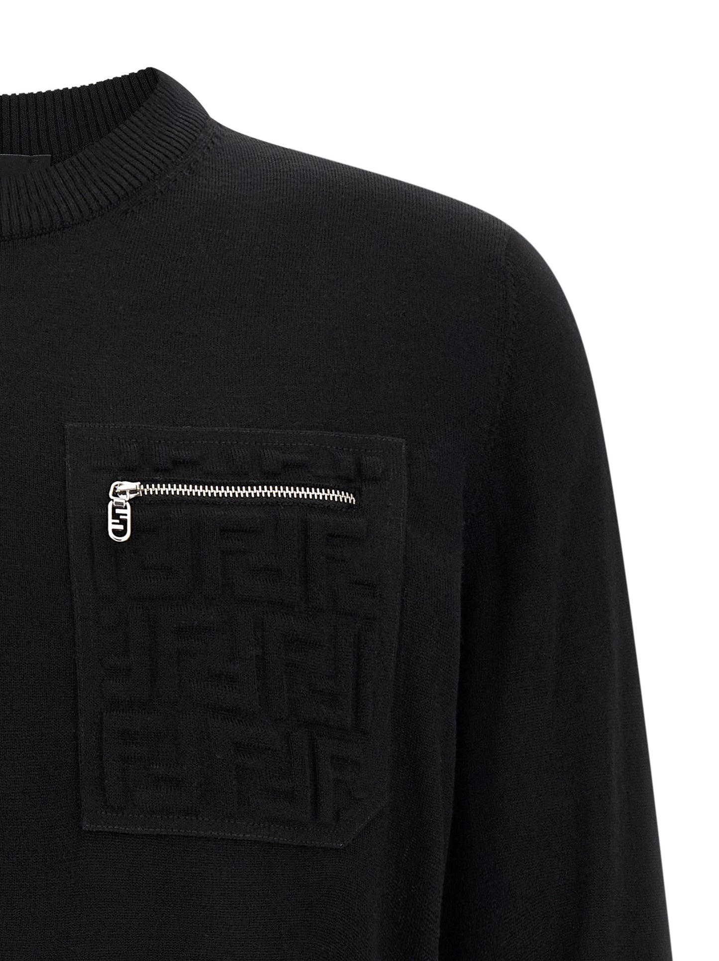 Black Virgin Wool Cardigan