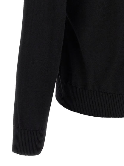 Black Virgin Wool Cardigan
