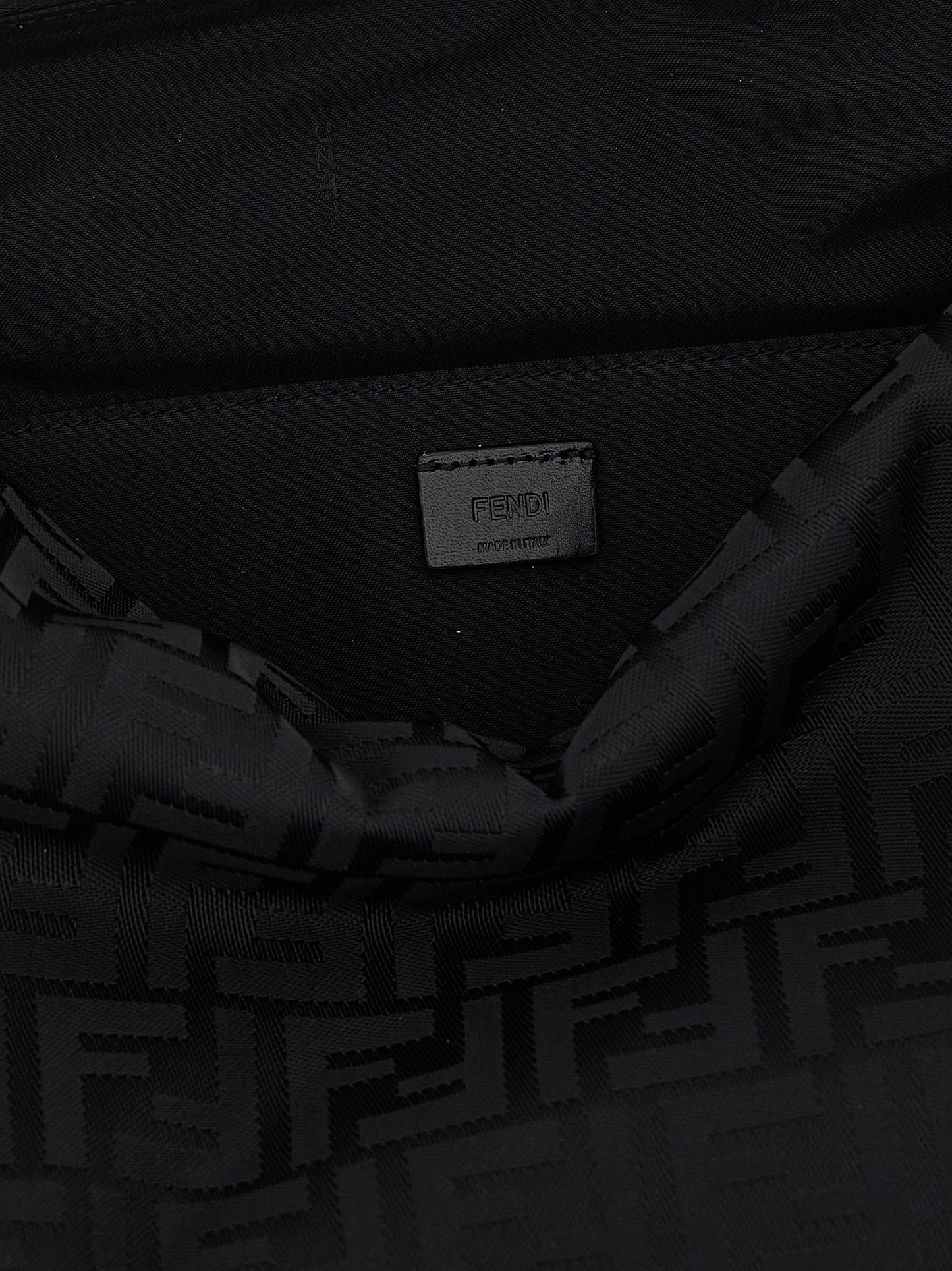 Black Polyamide Shoulder Bag