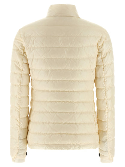 White Polyamide Full-Length Jacket