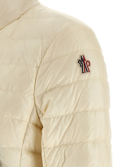 White Polyamide Full-Length Jacket