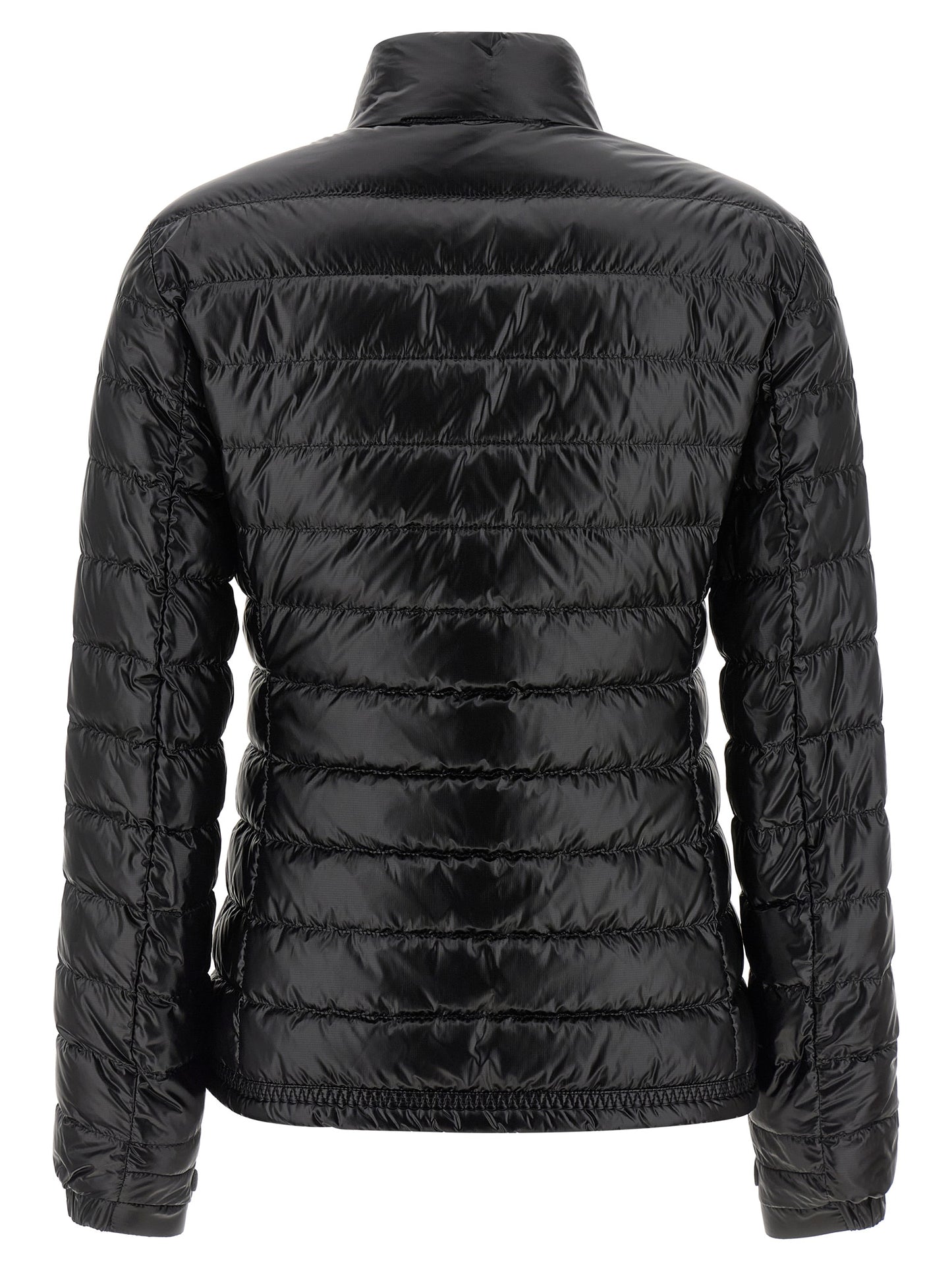 Black Polyamide Full-Length Jacket