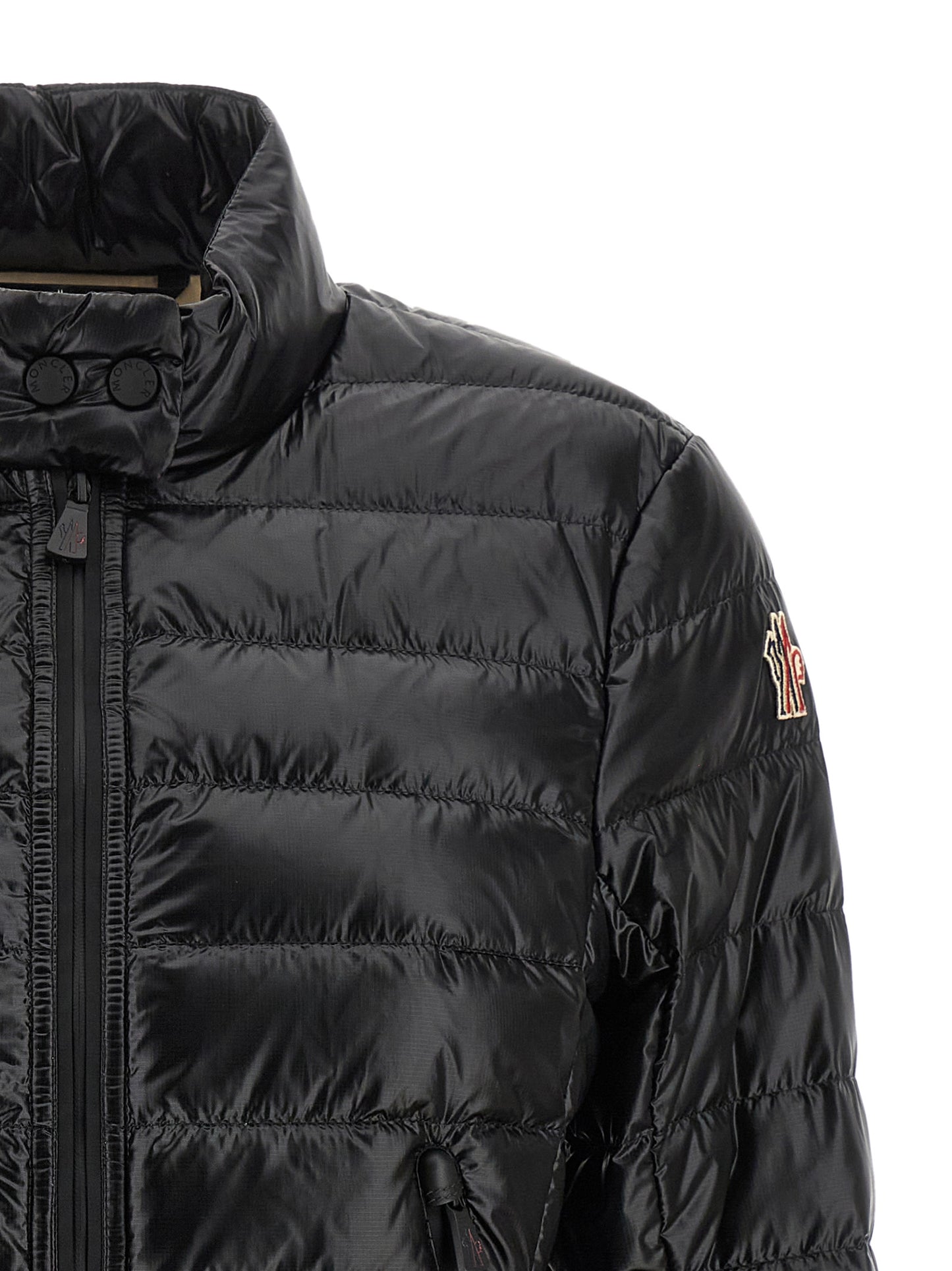Black Polyamide Full-Length Jacket