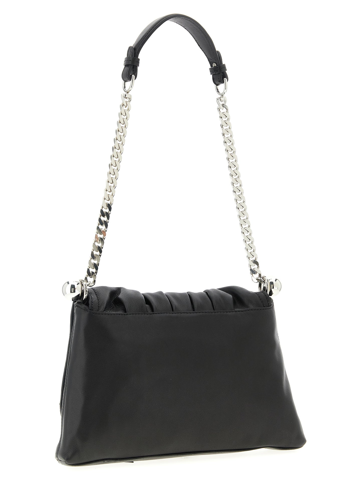 Black Calfskin Shoulder Bag
