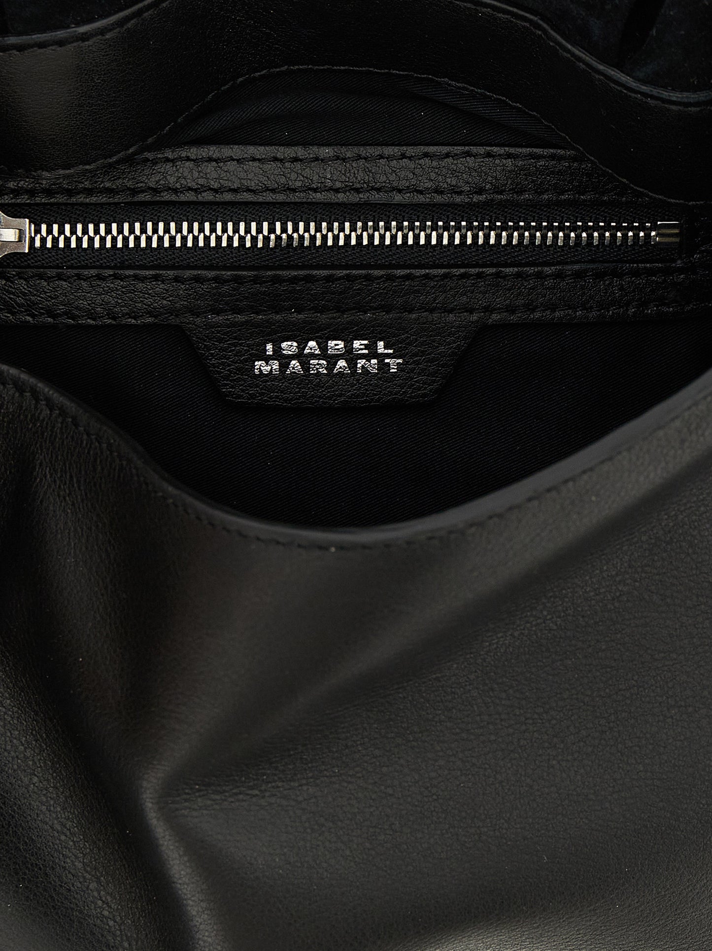 Black Calfskin Shoulder Bag