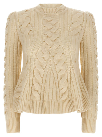 Beige Wool Cardigan
