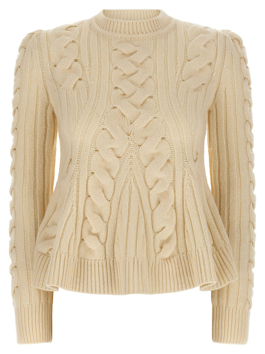 Beige Wool Cardigan