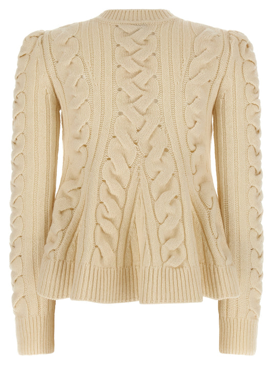 Beige Wool Cardigan