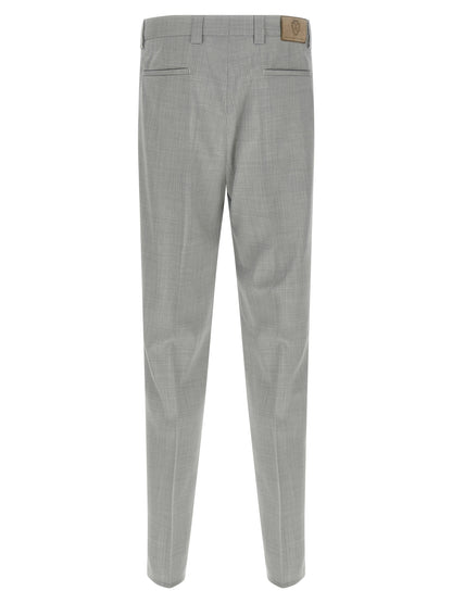 Gray Virgin Wool Dress Pants