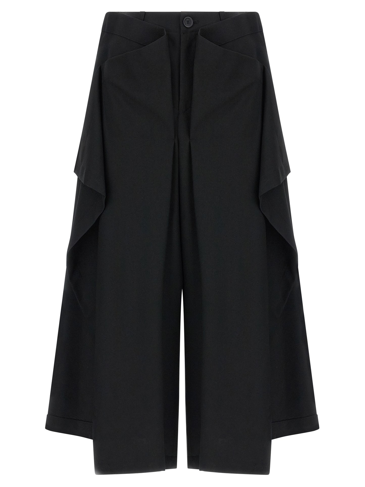 Black Wool Casual Pants