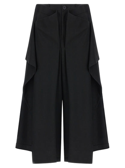 Black Wool Casual Pants