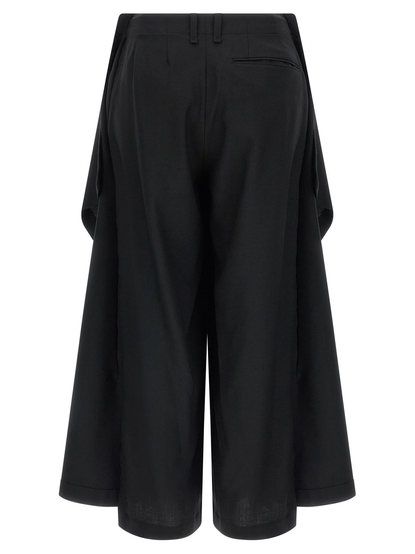 Black Wool Casual Pants