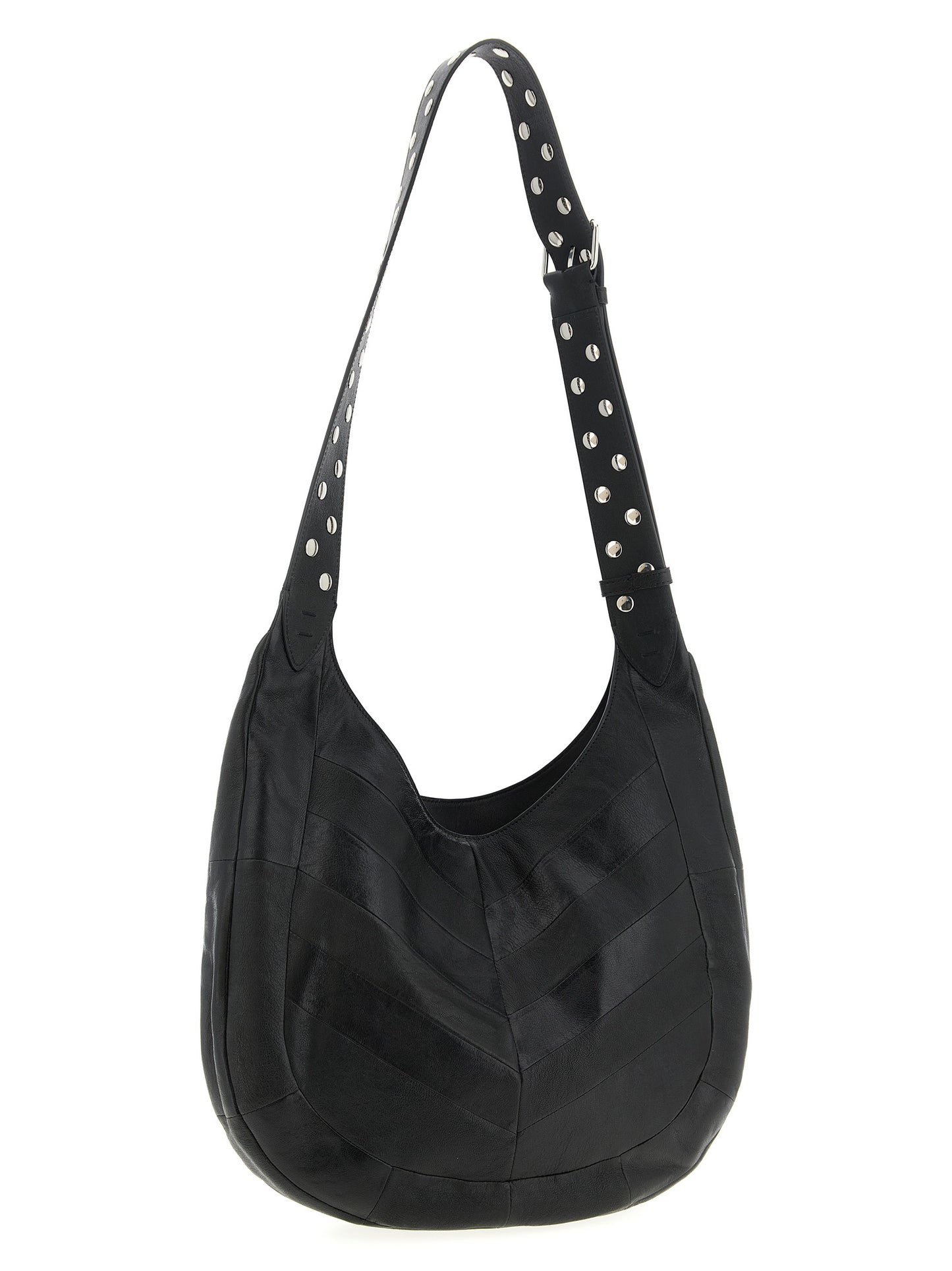 Black Lamb Leather Shoulder Bag