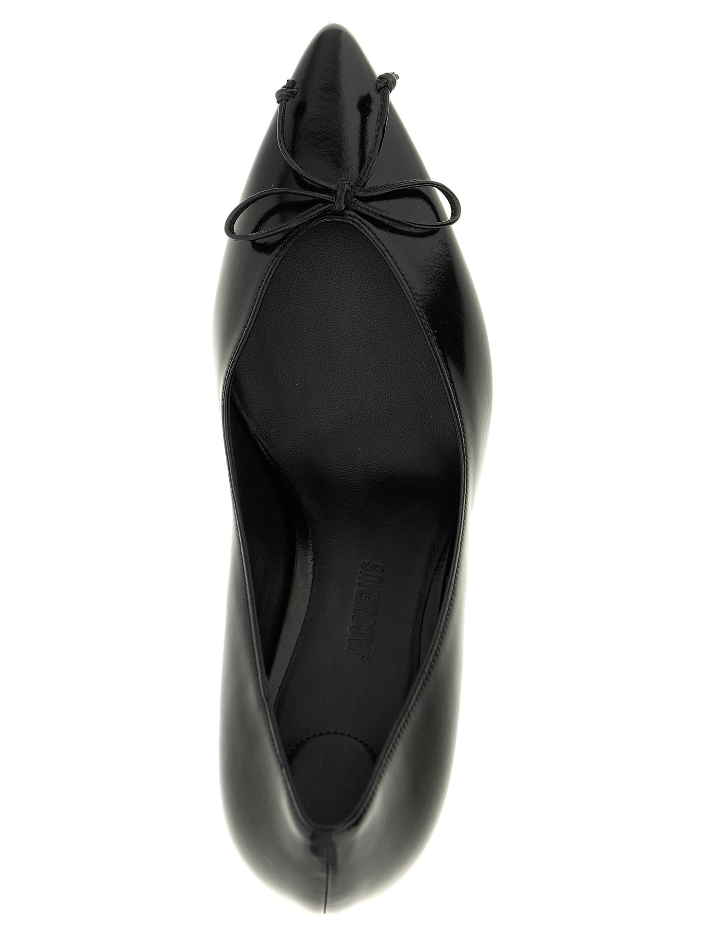 Black Cowhide High Heel Pumps