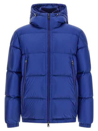 Blue Polyamide Full-Length Jacket