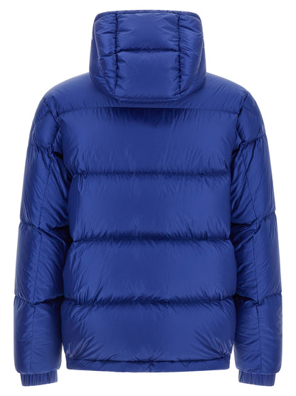Blue Polyamide Full-Length Jacket