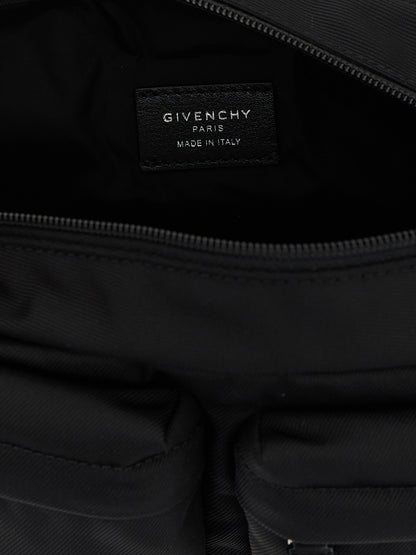 Black Polyamide Crossbody Bag