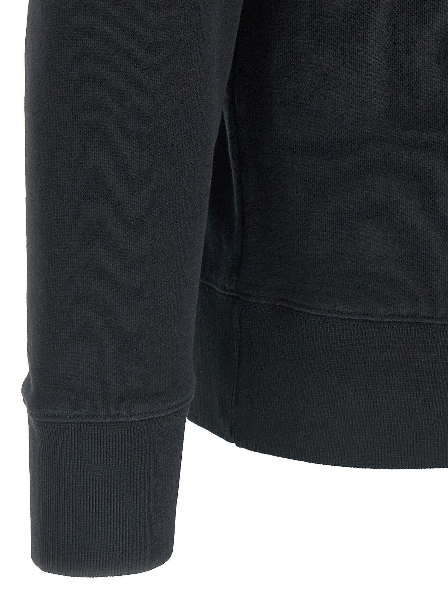 Black Cotton Sweatshirt