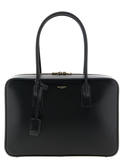Black Calfskin Shoulder Bag