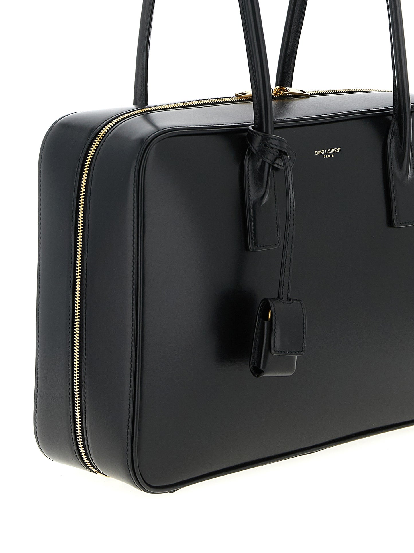 Black Calfskin Shoulder Bag