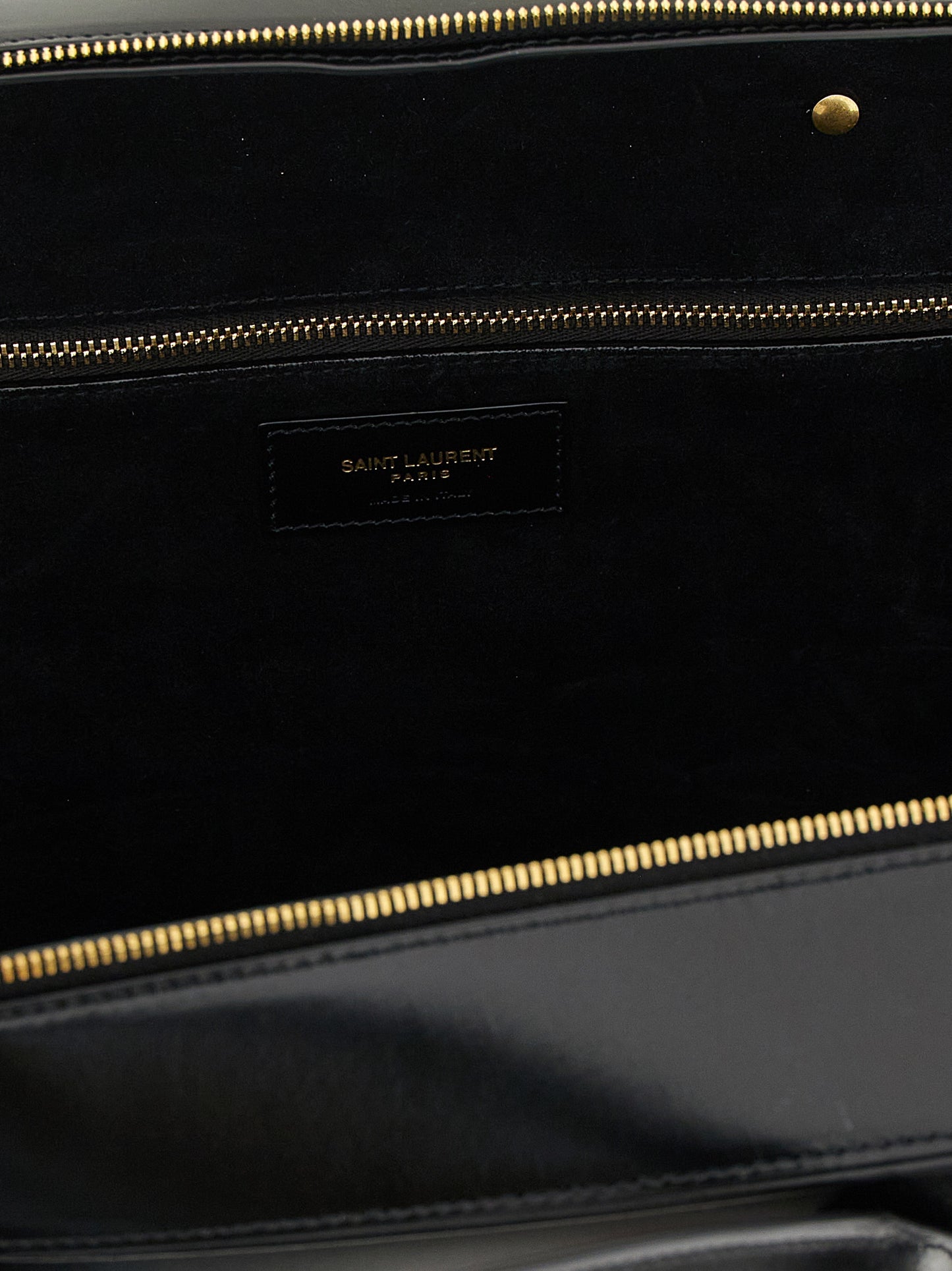 Black Calfskin Shoulder Bag