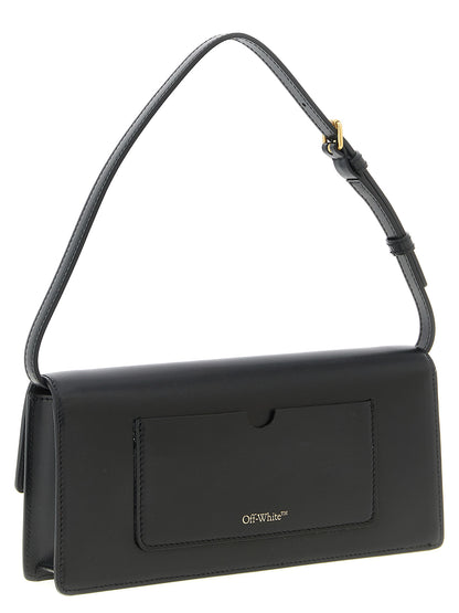 Black Polyester Shoulder Bag