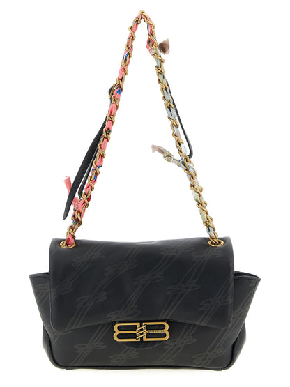 Black Leather Shoulder Bag