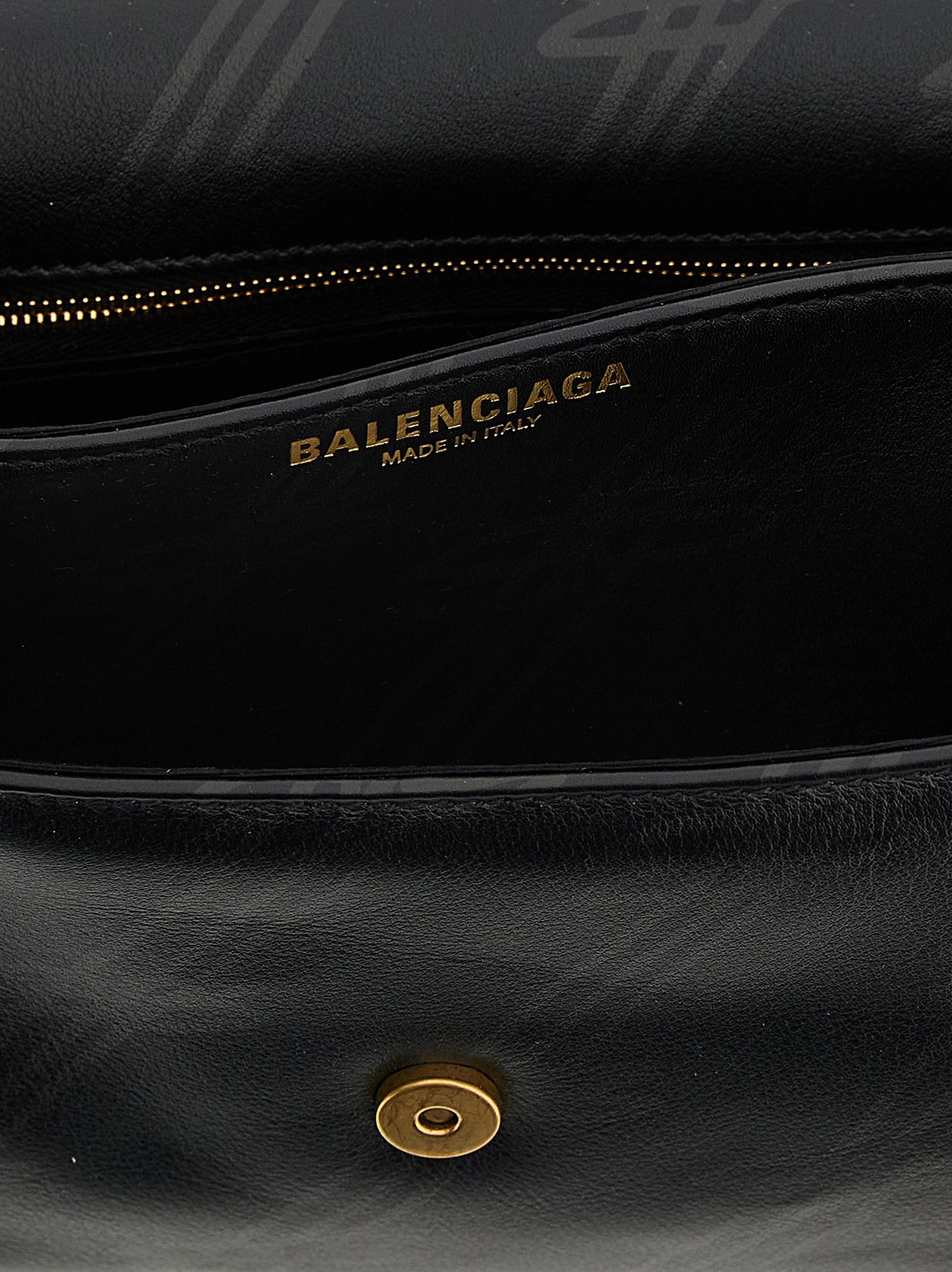 Black Leather Shoulder Bag