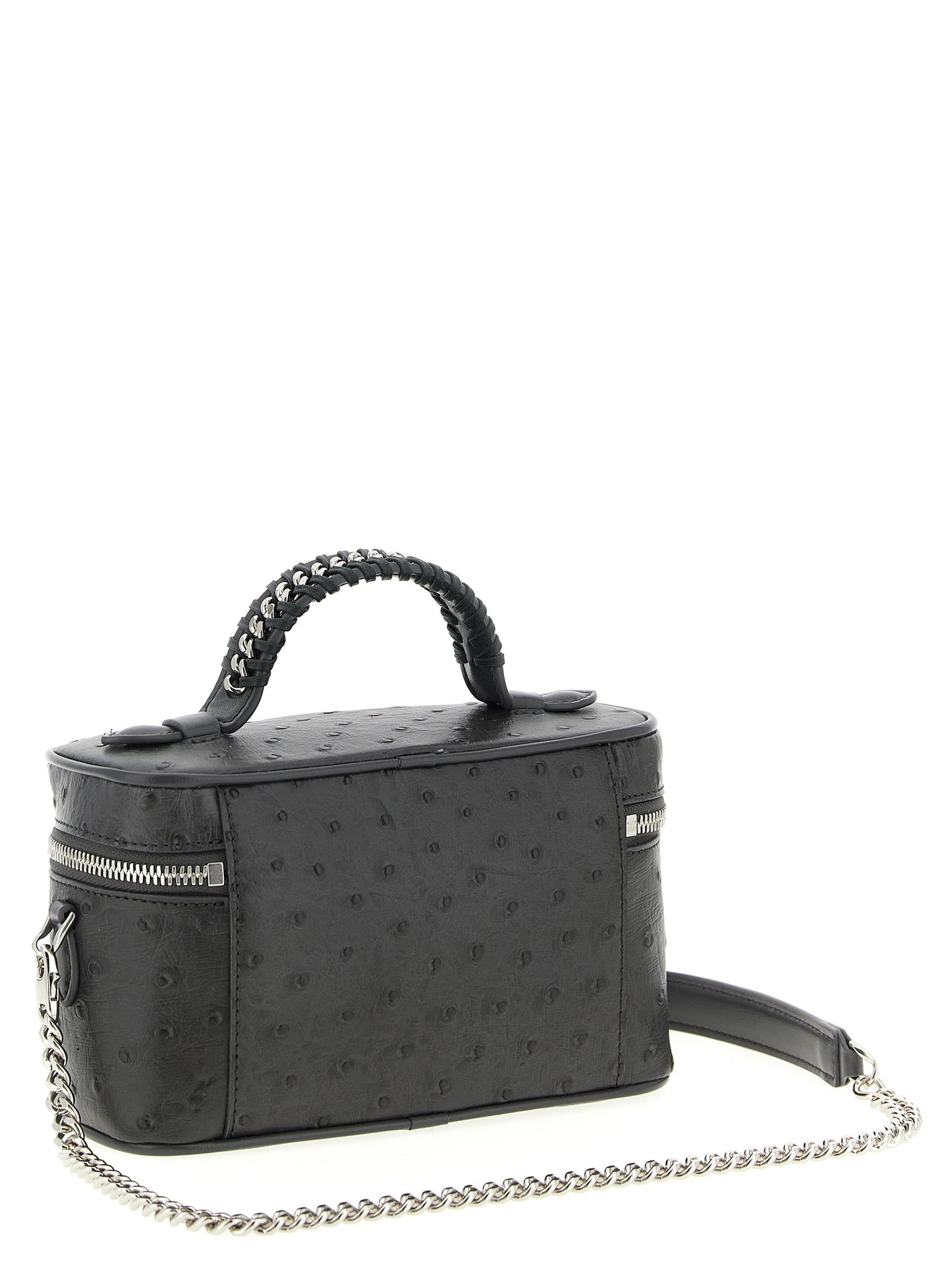 Black Polyester Crossbody Bag