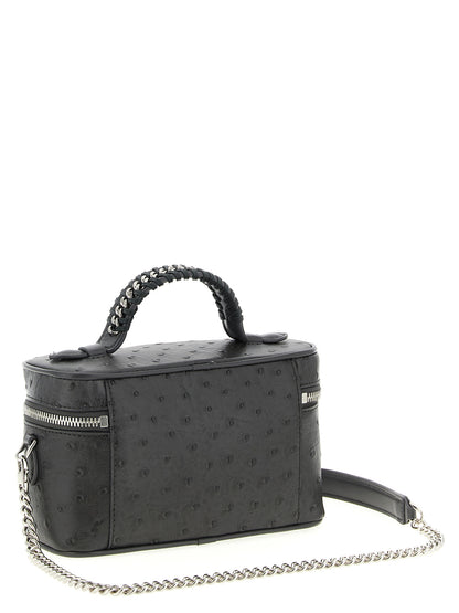 Black Polyester Crossbody Bag