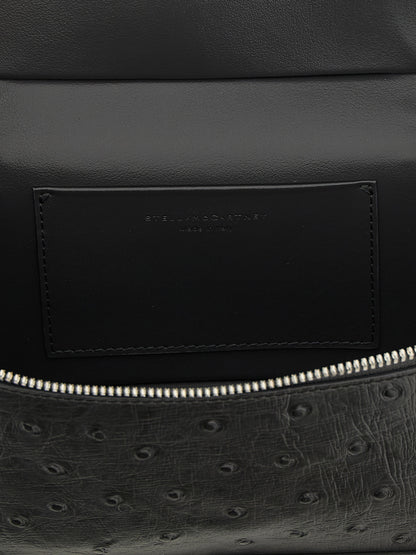 Black Polyester Crossbody Bag