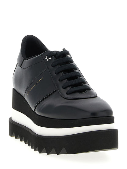 Black Polyethylene Wedge Sandals