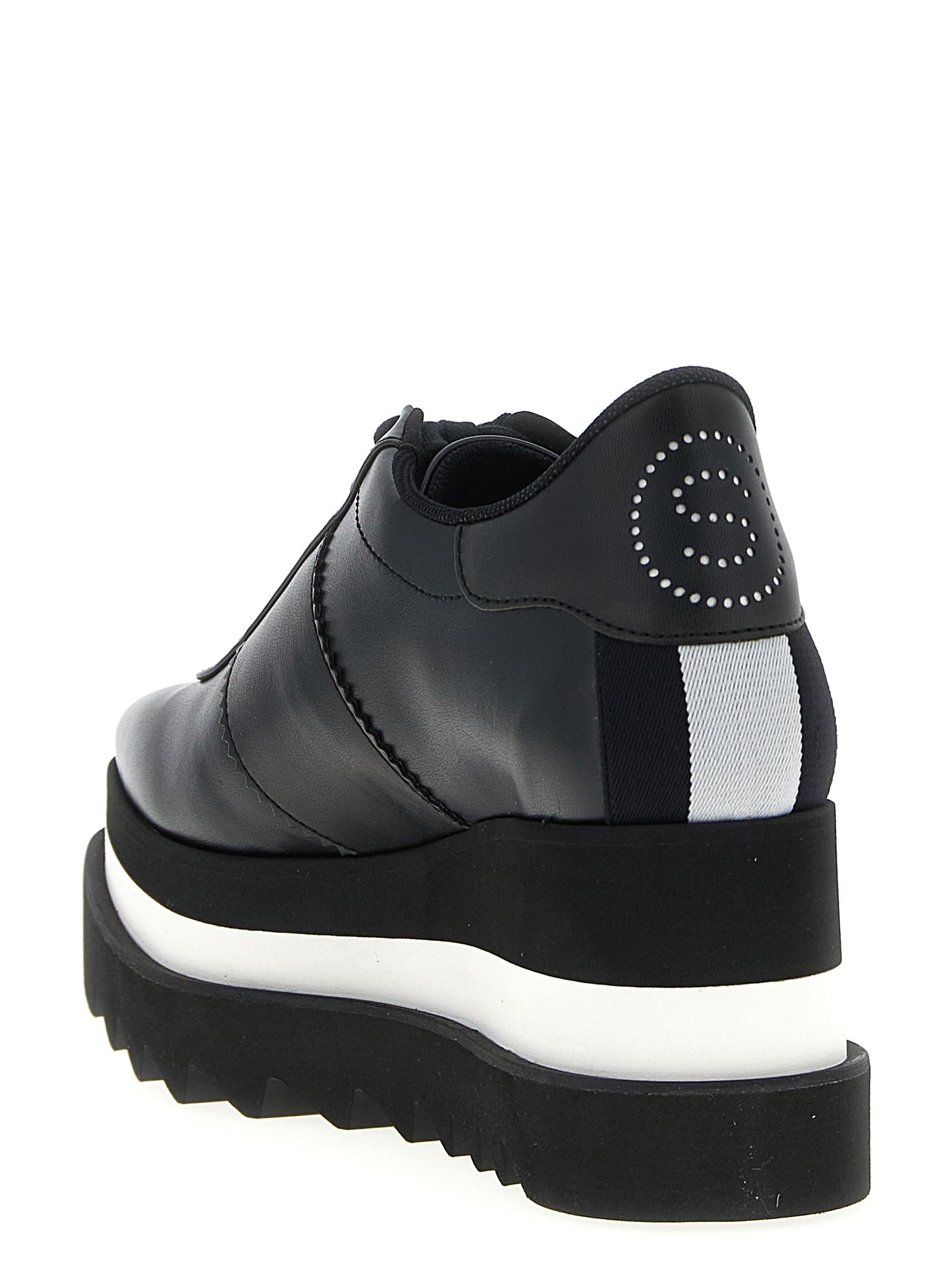 Black Polyethylene Wedge Sandals