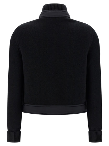 Black Polyamide Cardigan