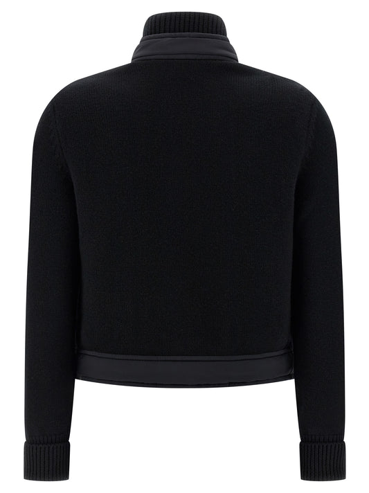 Black Polyamide Cardigan
