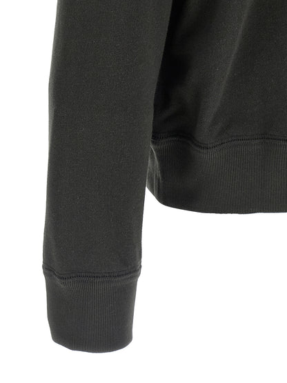 Black Cotton Sweatshirt