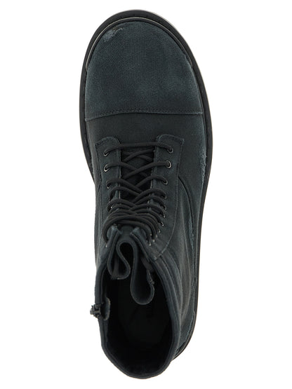 Black Cotton Chelsea Boots