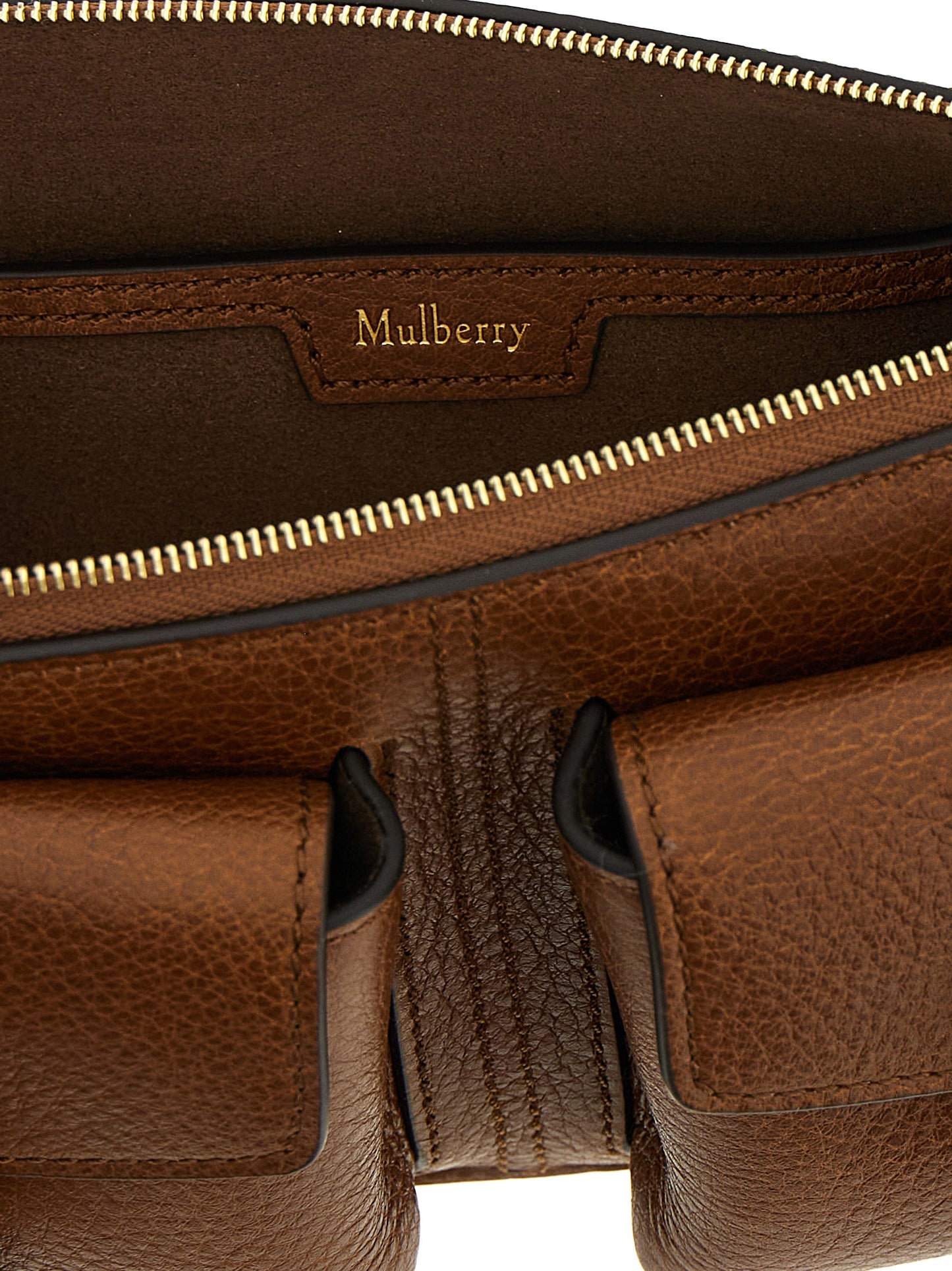 Brown Calfskin Shoulder Bag